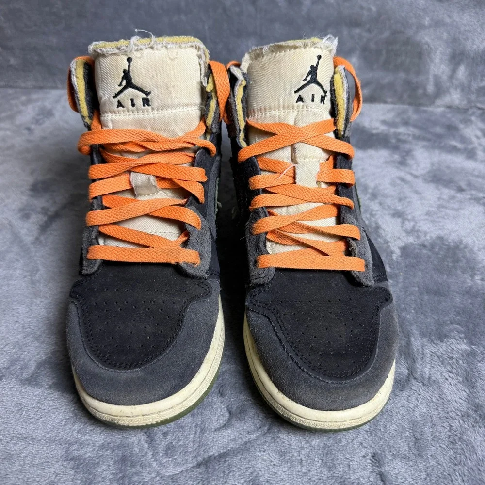 Air Jordan 1 Kids 3.5Y Mid SE Craft GS Anthracite Light Olive FD5847-003